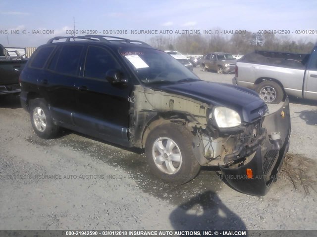 KM8SC13D25U962980 - 2005 HYUNDAI SANTA FE GLS/LX BLACK photo 1