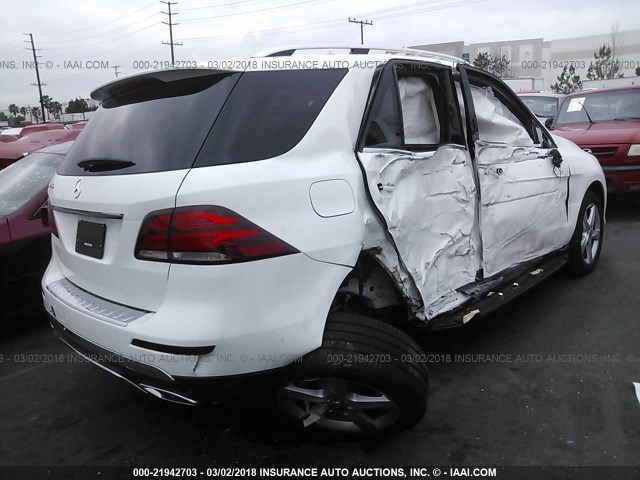 4JGDA5JB2HA984586 - 2017 MERCEDES-BENZ GLE 350 WHITE photo 4