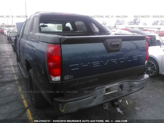 3GNEC12Z76G192592 - 2006 CHEVROLET AVALANCHE C1500 BLUE photo 3