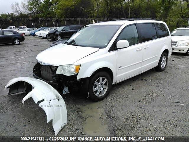 2A8HR54P68R782733 - 2008 CHRYSLER TOWN & COUNTRY TOURING WHITE photo 2