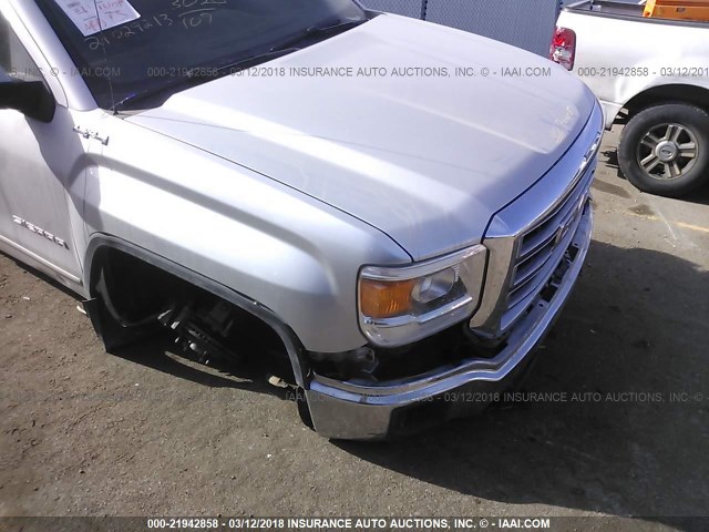 3GTU2UEC4EG362440 - 2014 GMC SIERRA K1500 SLE SILVER photo 6