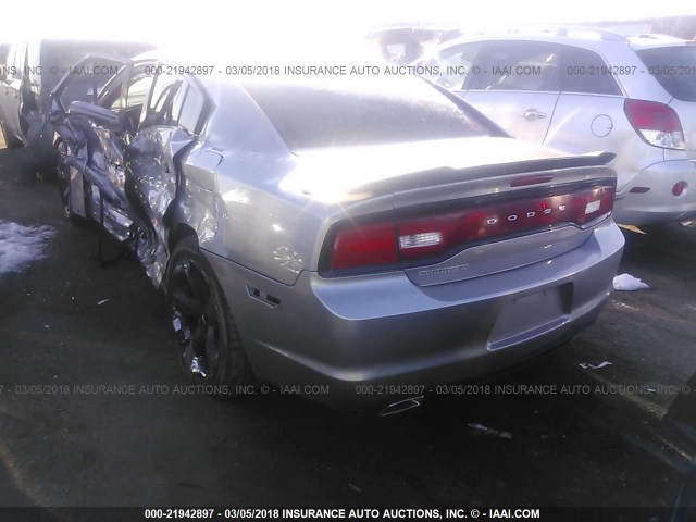 2C3CDXBG2EH174941 - 2014 DODGE CHARGER SE GRAY photo 3