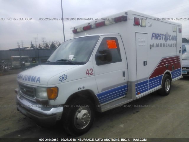 1FDWE35P34HB14340 - 2004 FORD ECONOLINE E350 SUPER DUTY CTWAY VAN Unknown photo 2