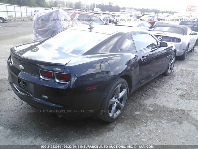 2G1FC1E33D9146066 - 2013 CHEVROLET CAMARO LT BLACK photo 4