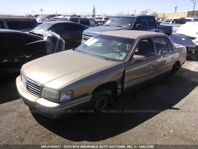 1G6KF5494XU758622 - 1999 CADILLAC DEVILLE CONCOURS GOLD photo 2