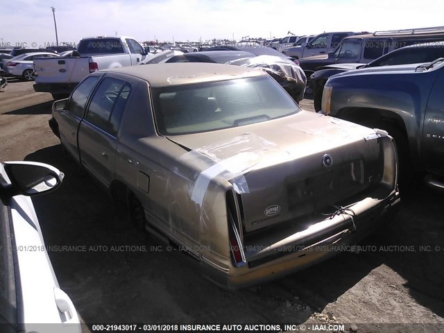 1G6KF5494XU758622 - 1999 CADILLAC DEVILLE CONCOURS GOLD photo 3