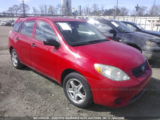 2T1KR32E26C610442 - 2006 TOYOTA COROLLA MATRIX XR RED photo 1