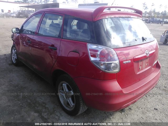 2T1KR32E26C610442 - 2006 TOYOTA COROLLA MATRIX XR RED photo 3