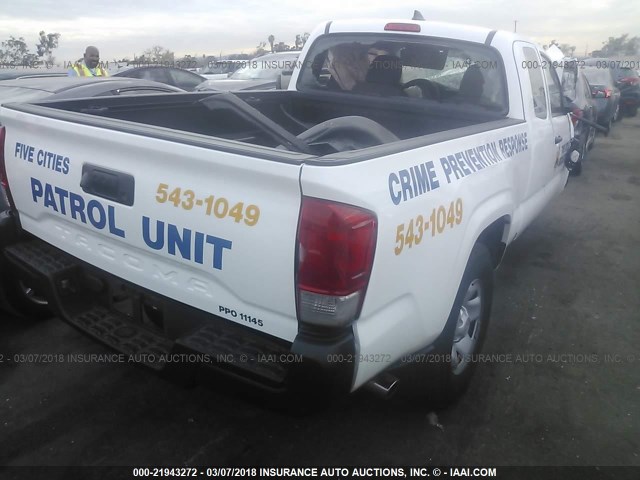 5TFRX5GN4GX071897 - 2016 TOYOTA TACOMA ACCESS CAB/SR/SR5 白色 照片 4