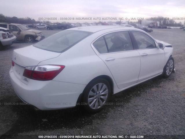 1HGCR3F9XEA033634 - 2014 HONDA ACCORD TOURING WHITE photo 4