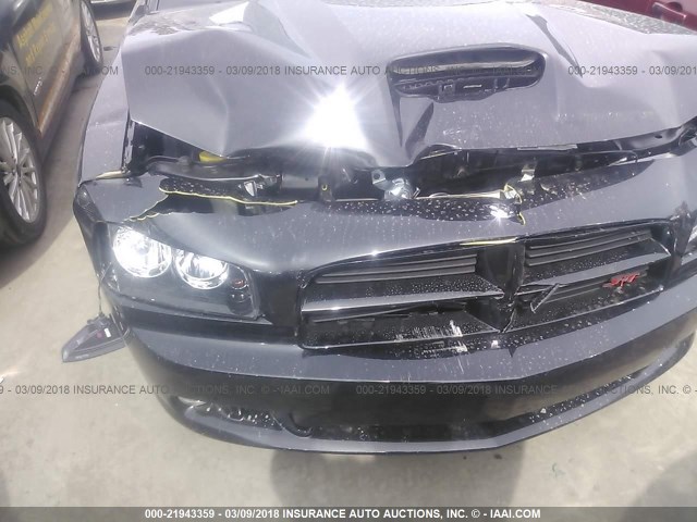 2B3LA73W07H679018 - 2007 DODGE CHARGER SRT-8 BLACK photo 6