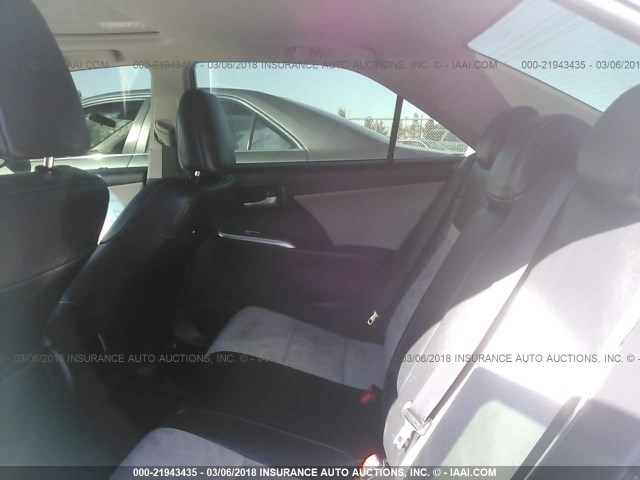 4T1BF1FK9CU146363 - 2012 TOYOTA CAMRY SE/LE/XLE WHITE photo 8