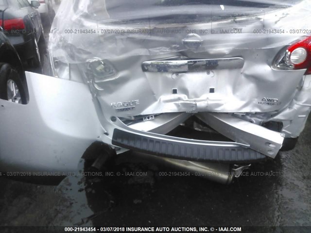 JN8AS5MV4FW254130 - 2015 NISSAN ROGUE SELECT S SILVER photo 6