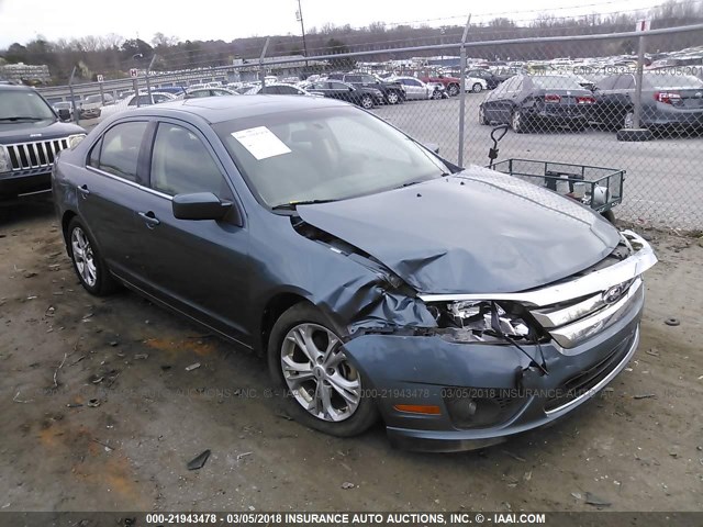 3FAHP0HA9CR148301 - 2012 FORD FUSION SE 蓝色 照片 1