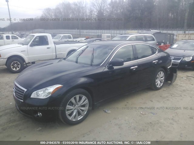 JN1BY1AP7BM324631 - 2011 INFINITI M37 BLACK photo 2