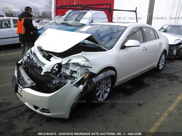 1G1ZG5E76CF241979 - 2012 CHEVROLET MALIBU LTZ WHITE photo 2