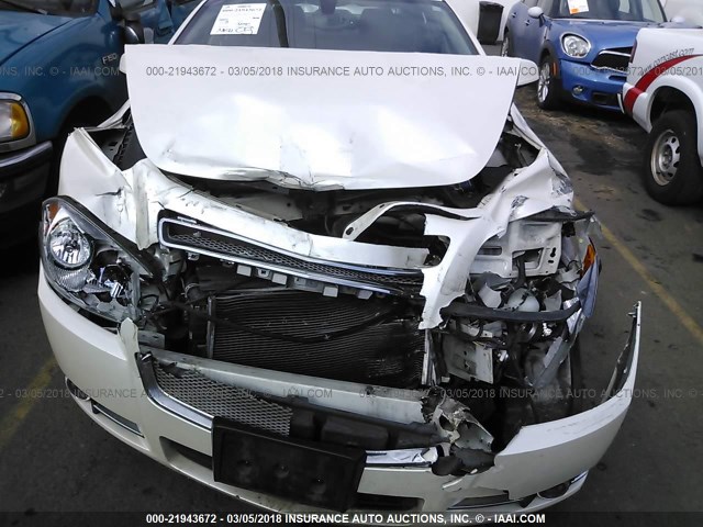 1G1ZG5E76CF241979 - 2012 CHEVROLET MALIBU LTZ WHITE photo 6