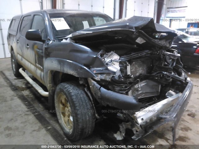 3TMLU4EN6DM130297 - 2013 TOYOTA TACOMA DOUBLE CAB ნაცრისფერი ფოტო 1