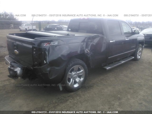 3GCUKSEC9EG163324 - 2014 CHEVROLET SILVERADO K1500 LTZ GRAY photo 4