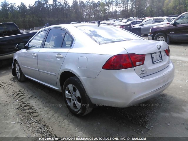 KNAGE228495367219 - 2009 KIA OPTIMA LX/EX SILVER photo 3