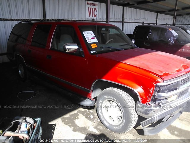 3GNEC16R5XG204363 - 1999 CHEVROLET SUBURBAN C1500 RED photo 1