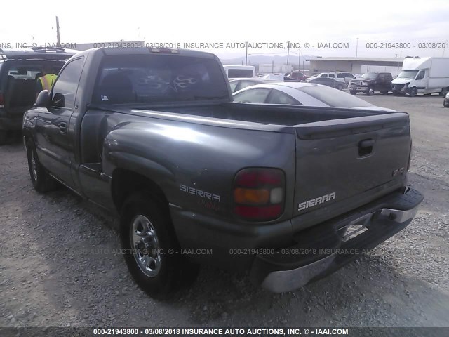 1GTEC14W32Z315858 - 2002 GMC NEW SIERRA C1500 GRAY photo 3