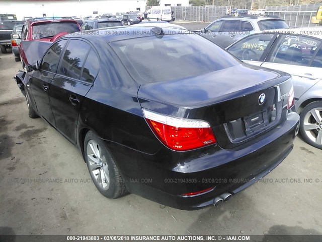 WBANV93519C135449 - 2009 BMW 535 XI BLACK photo 3