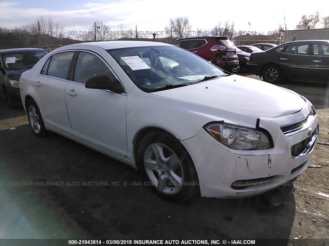 1G1ZG57B19F159801 - 2009 CHEVROLET MALIBU LS თეთრი ფოტო 1