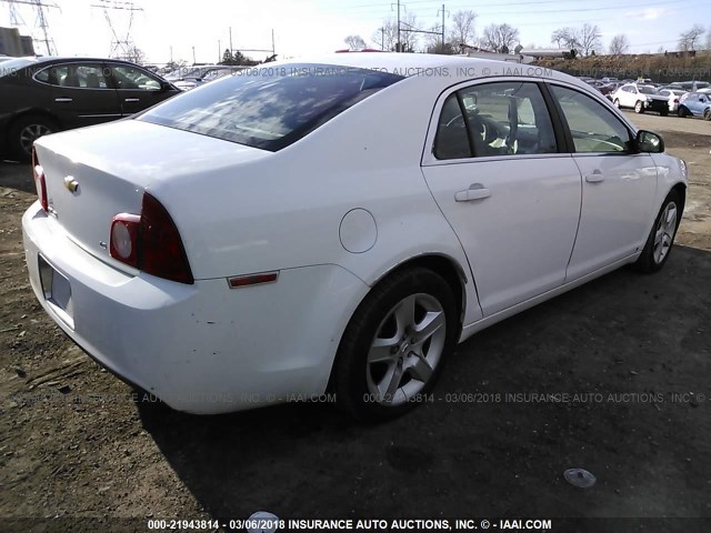 1G1ZG57B19F159801 - 2009 CHEVROLET MALIBU LS თეთრი ფოტო 4