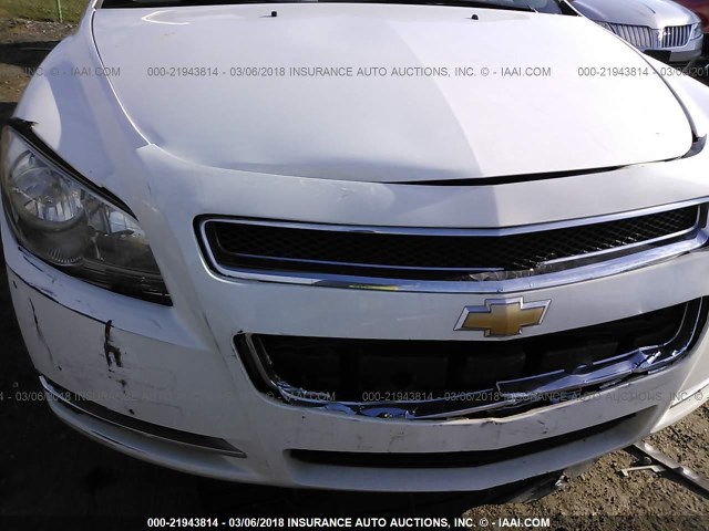 1G1ZG57B19F159801 - 2009 CHEVROLET MALIBU LS თეთრი ფოტო 6