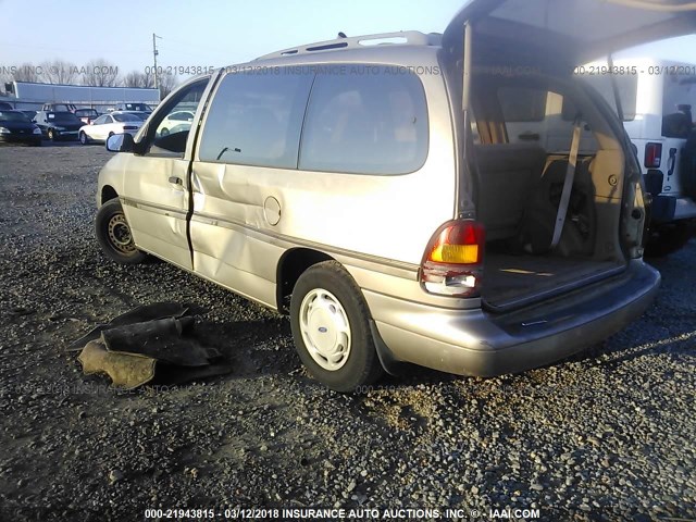 2FMDA5147TBA16319 - 1996 FORD WINDSTAR WAGON GOLD photo 3