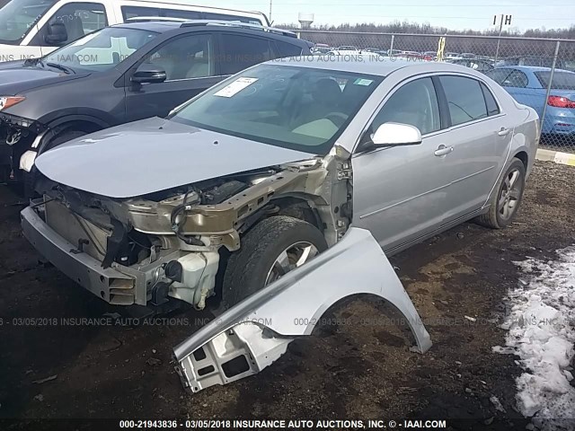 1G1ZC5E17BF206485 - 2011 CHEVROLET MALIBU 1LT 银色 照片 2