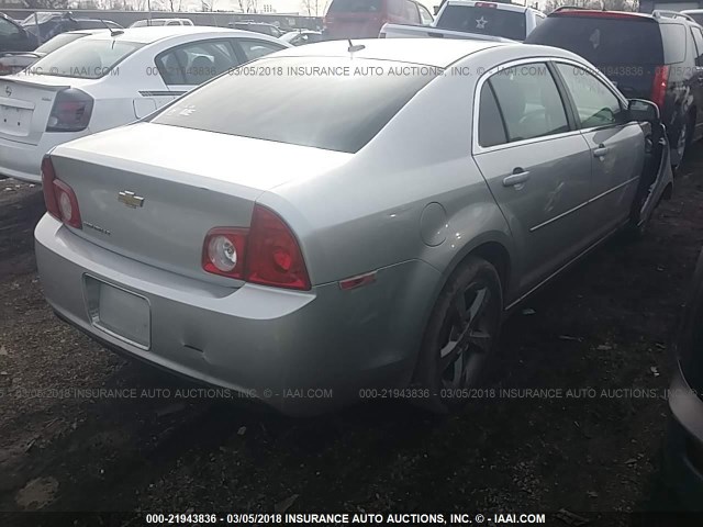 1G1ZC5E17BF206485 - 2011 CHEVROLET MALIBU 1LT 银色 照片 4
