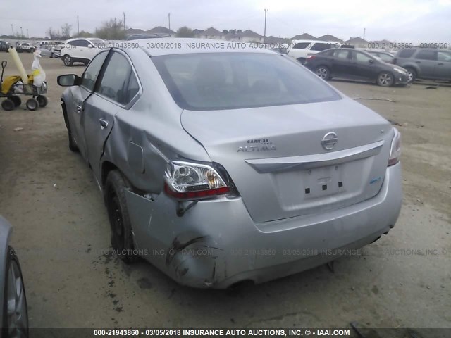 1N4AL3APXDN411350 - 2013 NISSAN ALTIMA 2.5/S/SV/SL SILVER photo 3