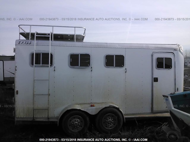 4LAAH162612008634 - 2001 EXXISS ALUMINUM TRAILERS LIVESTOCK  WHITE photo 4