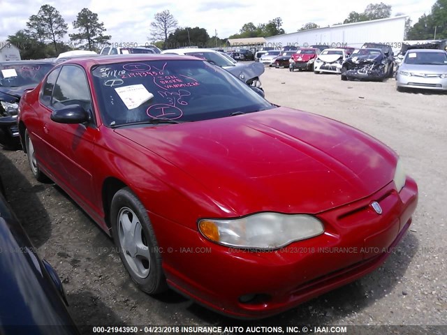 2G1WX12KX49418919 - 2004 CHEVROLET MONTE CARLO SS RED photo 1