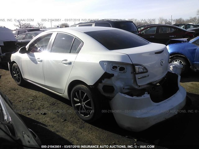 JM1BL1VF6B1419549 - 2011 MAZDA 3 I WHITE photo 3