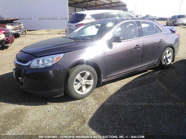 1G11C5SL1FF209343 - 2015 CHEVROLET MALIBU 1LT 棕色 照片 2