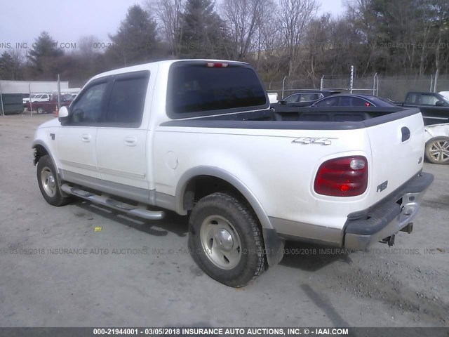 1FTRW08L53KD83561 - 2003 FORD F150 SUPERCREW WHITE photo 3