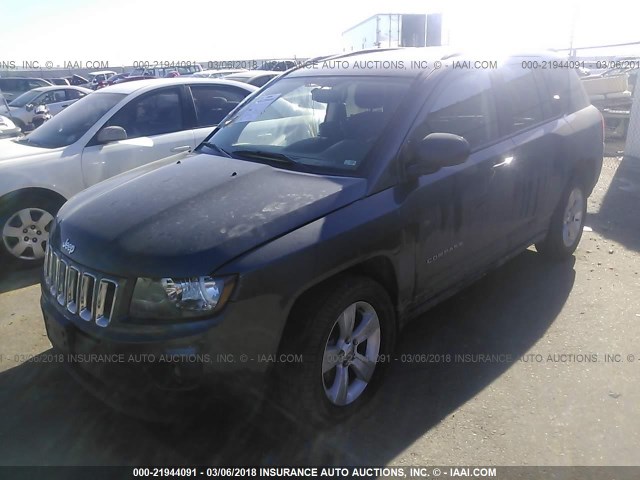 1C4NJDBB4GD719165 - 2016 JEEP COMPASS SPORT GRAY photo 2