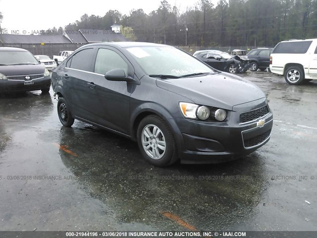 1G1JC5SH0F4108544 - 2015 CHEVROLET SONIC LT GRAY photo 1