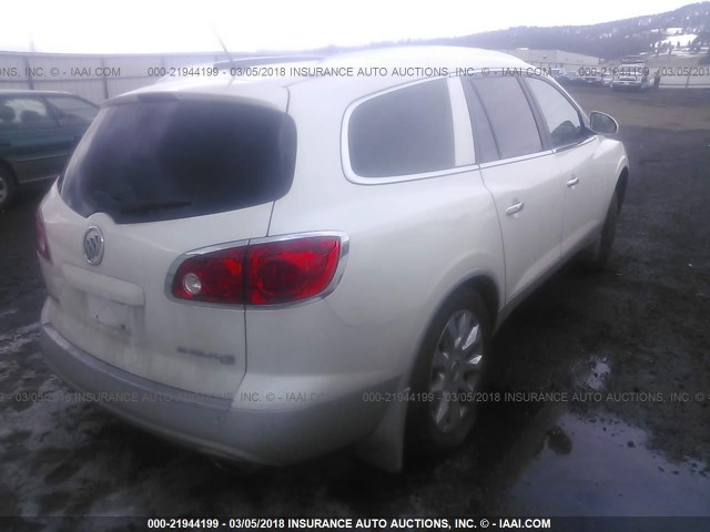 5GAKVDED3CJ151699 - 2012 BUICK ENCLAVE WHITE photo 4