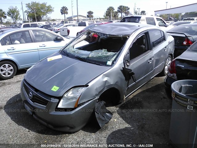 3N1AB6AP0BL730853 - 2011 NISSAN SENTRA 2.0/2.0S/SR/2.0SL GRAY photo 2