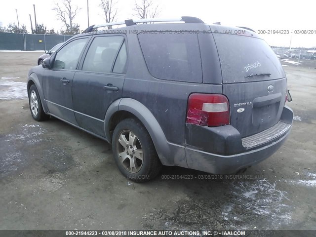 1FMDK02167GA26097 - 2007 FORD FREESTYLE SEL BLACK photo 3