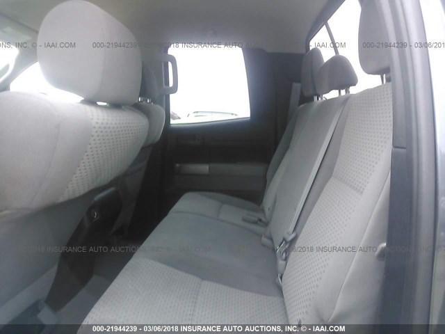 5TFUM5F10AX013066 - 2010 TOYOTA TUNDRA DOUBLE CAB SR5 GRAY photo 8