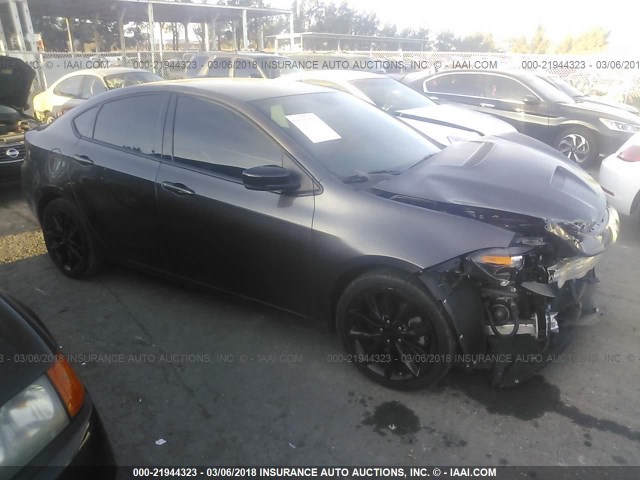 1C3CDFGBXGD820525 - 2016 DODGE DART GT SPORT GRAY photo 1