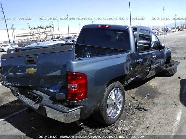 3GCPCSE02CG105410 - 2012 CHEVROLET SILVERADO C1500 LT BLUE photo 4