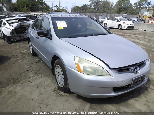 1HGCM56143A074049 - 2003 HONDA ACCORD DX SILVER photo 1