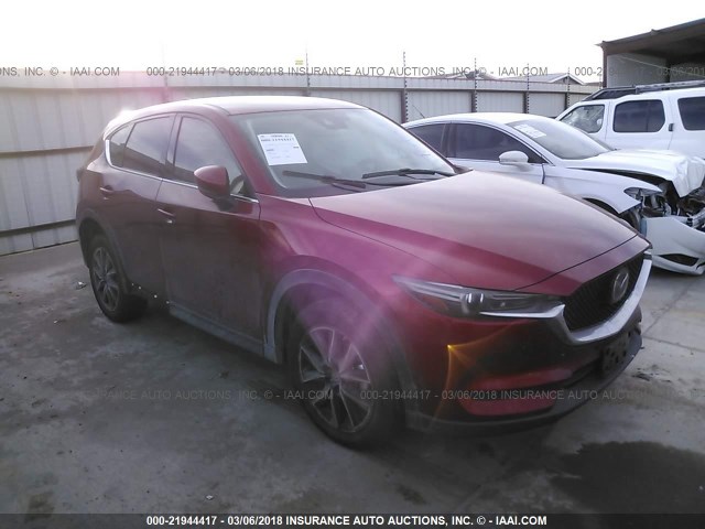 JM3KFADL0H0211185 - 2017 MAZDA CX-5 GRAND TOURING MAROON photo 1