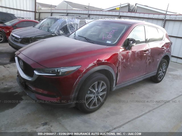 JM3KFADL0H0211185 - 2017 MAZDA CX-5 GRAND TOURING MAROON photo 2